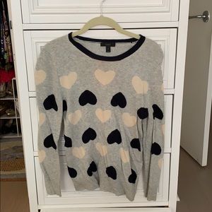 Wool/nylon/rabbit/viscose blend with hearts